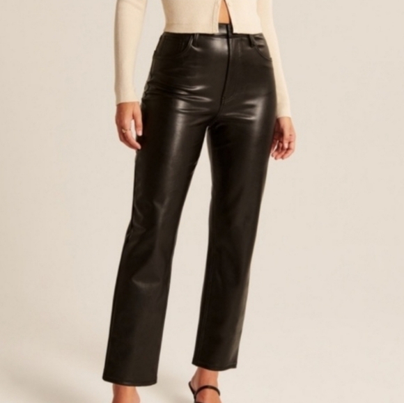 Abercrombie Curve Love Leather Pants